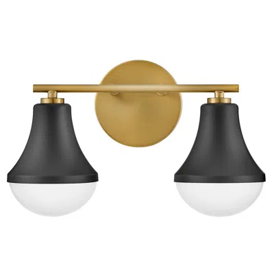 Hinkley Lark Haddie Small Two Light Vanity 14.5" Black