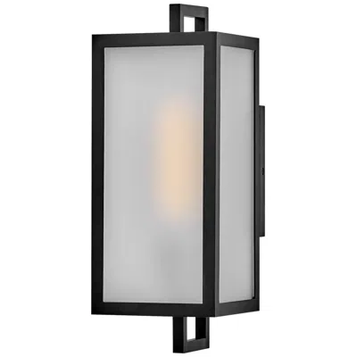 Hinkley Lark Halden Outdoor Small Wall Mount Lantern 15" Black