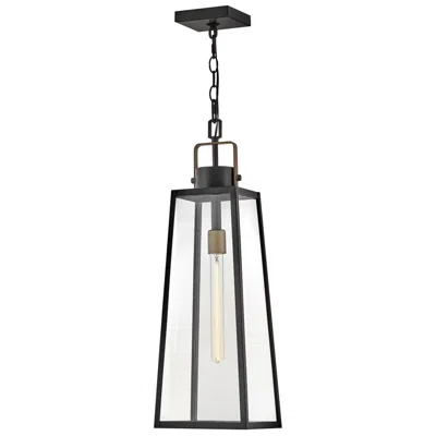 Hinkley Lark Hugh Outdoor Large Hanging Lantern 27.25" Black
