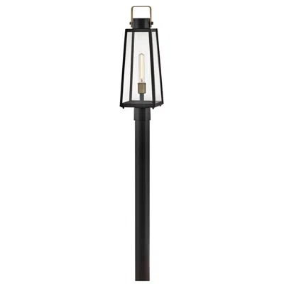 Hinkley Lark Hugh Outdoor Large Post Mount Lantern 22" Black