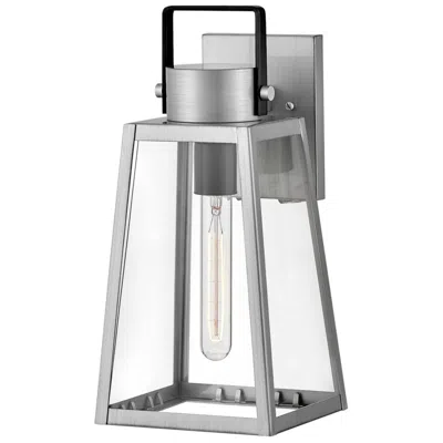 Hinkley Lark Hugh Outdoor Medium Wall Mount Lantern 15.25" Antique Brushed Aluminum