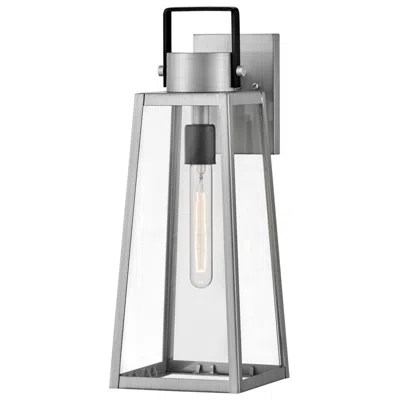 Hinkley Lark Hugh Outdoor Medium Wall Mount Lantern 19" Antique Brushed Aluminum