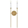 Hinkley Lark Hux Sconce Medium Two Light Sconce Lacquered Brass