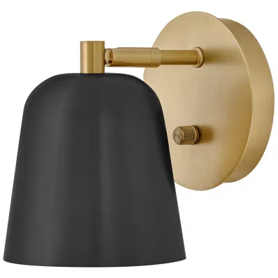 Hinkley Lark Jojo Small Single Light Plug-in Sconce 7.5" Lacquered Brass