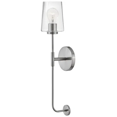 Hinkley Lark Kline Interior Large Single Light Tall Sconce 5" Brushed Nickel