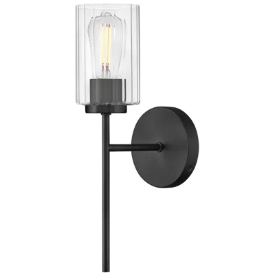 Hinkley Lark Leta Bath Medium Single Light Sconce 5.25" Black