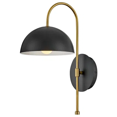 Hinkley Lark Lou Interior Medium Single Light Sconce 17" Black