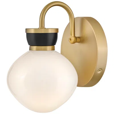 Hinkley Lark Lucy Bath Small Single Light Sconce 6" Lacquered Brass