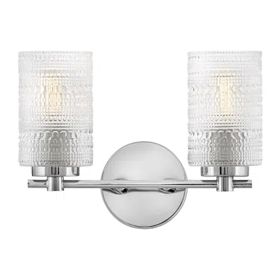 Hinkley Lark Mabel Bath Small Two Light Vanity 14" Chrome
