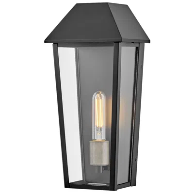 Hinkley Lark Maclin Outdoor Medium Wall Mount Lantern 15.25" Black