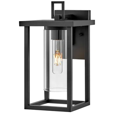 Hinkley Lark Mateo Outdoor Small Wall Mount 13" Black