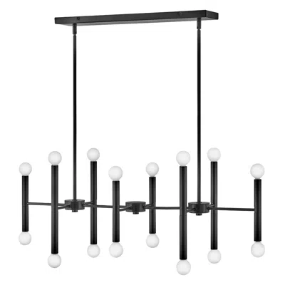 Hinkley Lark Millie 39" Wide Black 16-light Linear Pendant