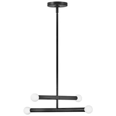 Hinkley Lark Millie Interior 4 Light Convertible Pendant 15.75" Black