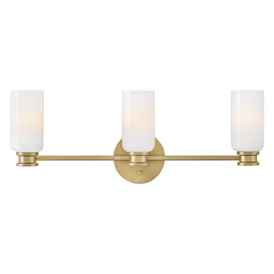 Hinkley Lark Naomi Bath Medium Three Light Vanity 24" Lacquered Brass