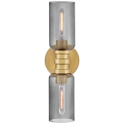 Hinkley Lark Naomi Bath Medium Two Light Sconce 5" Lacquered Brass