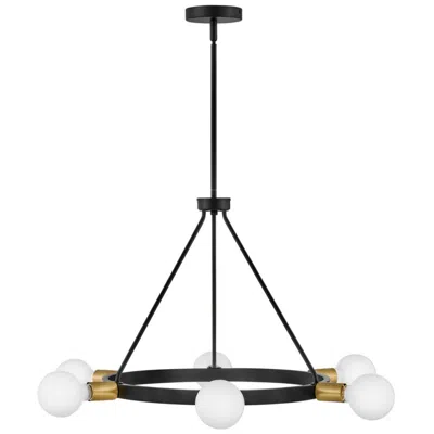Hinkley Lark Orla Medium Single Tier Chandelier 24" Black