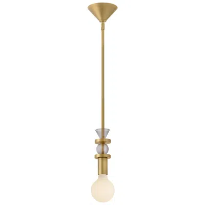 Hinkley Lark Prim Extra Small Pendant 5.25" Lacquered Brass