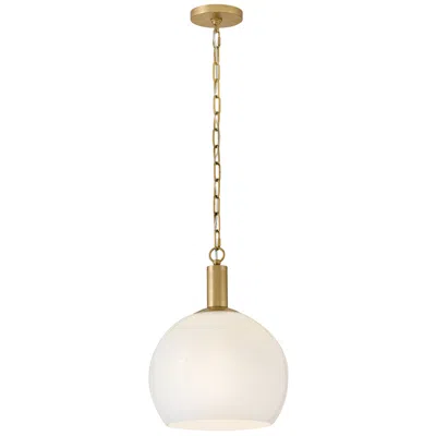 Hinkley Lark Rivi Interior Medium Pendant 17" Lacquered Brass