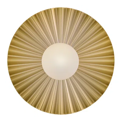Hinkley Lark Stevie Medium Flush Mount 13.75" Lacquered Brass