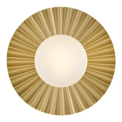 Hinkley Lark Stevie Small Flush Mount 9.75" Lacquered Brass