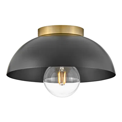 Hinkley Lark Stu Interior Small Flush Mount 11" Black