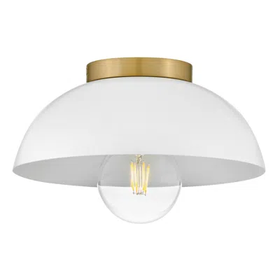 Hinkley Lark Stu Interior Small Flush Mount 11" Matte White