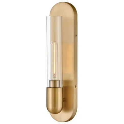 Hinkley Lark Tully Interior Medium Single Light Sconce 18" Lacquered Brass