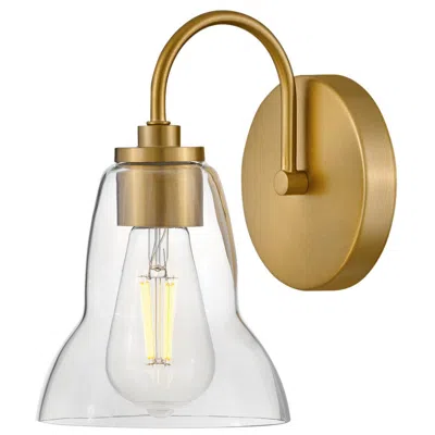 Hinkley Lark Vera Small Single Light Vanity 9.75" Lacquered Brass