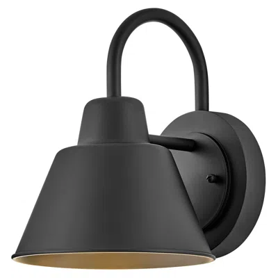 Hinkley Lark Wes Outdoor Small Gooseneck Barn Light 10.5" Black