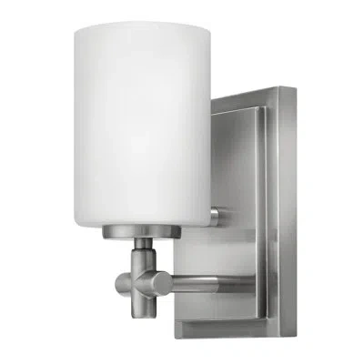 Hinkley Laurel 1-light Dimmable Bath Sconce In Brushed Nickel