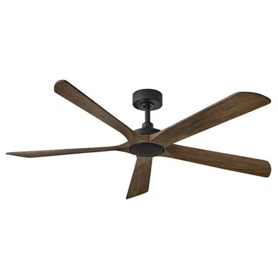 Hinkley Layton Ceiling Fan In Driftwood,matte Black