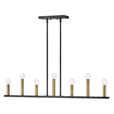 Hinkley Lazlo 40" Wide Black 7-light Linear Chandelier