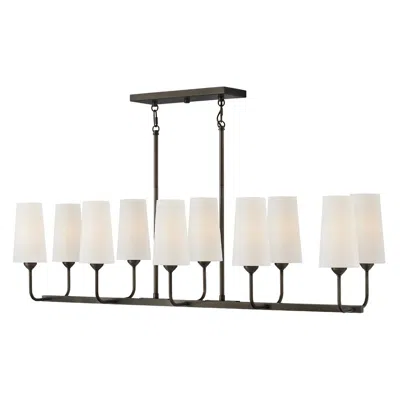 Hinkley Lewis 44 1/4" Wide Black Oxide 10-light Island Chandelier