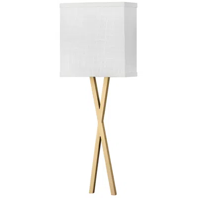 Hinkley Lighting Axis 22" High Brass With Linen Shade Wall Sconce