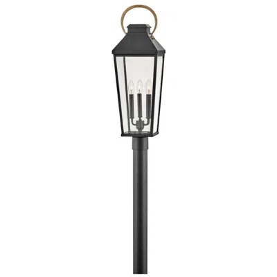 Hinkley Lighting Dawson 30" High Black Lantern Post Light