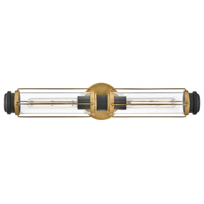 Hinkley Lighting Masthead 24" Heritage Brass Clear Glass Bath Light