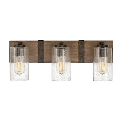 Hinkley Lighting Sawyer 22" Wide 3-light Rustic Sequoia Bath Light