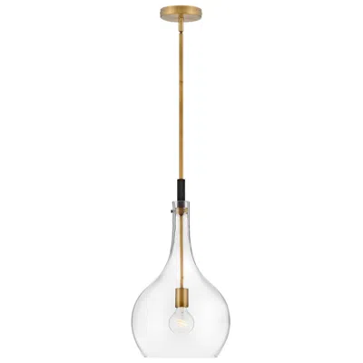Hinkley Lighting Ziggy 12" Wide Brass And Clear Glass Mini Pendant