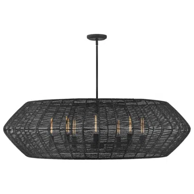 Hinkley Lisa Mcdennon Luca 60" Wide Black 8-light Pendant