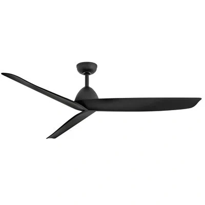 Hinkley Liv Led Smart Fan In Matte Black