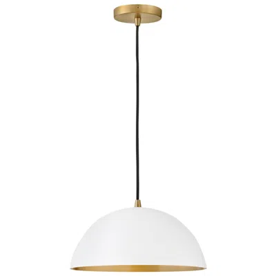 Hinkley Lou 14" Wide Matte White Pendant Light