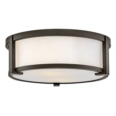 Hinkley Lowell 13"w Oil-rubbed Bronze Outdoor Ceiling Light