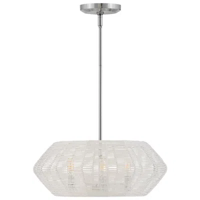 Hinkley Luca Small Convertible Drum Chandelier 21" Polished Chrome