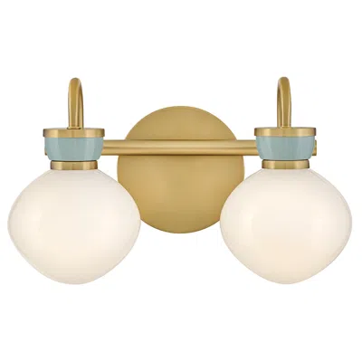 Hinkley Lucy 9 1/2" High Lacquered Brass 2-light Wall Sconce