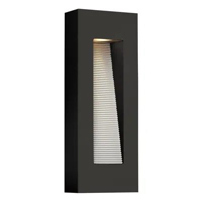 Hinkley Luna 16 1/4"h Satin Black Integrated Led Outdoor Wall Light