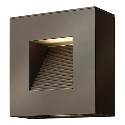 Hinkley Luna 9"h Bronze Rectangular Led Outdoor Wall Light