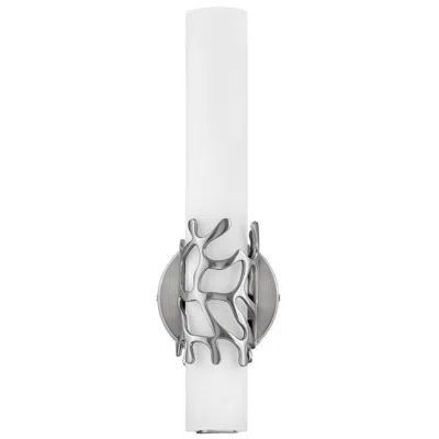 Hinkley Lyra 16" High Brushed Nickel Led Wall Sconce In White