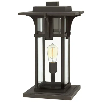 Hinkley Manhattan 18 1/4"h Oil-rubbed Bronze Led Pier Mount Lantern
