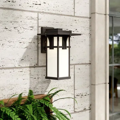 Hinkley Manhattan 1-light Aluminum Outdoor Craftsman Wall Mount Lantern In Oil Rubbed Bronze
