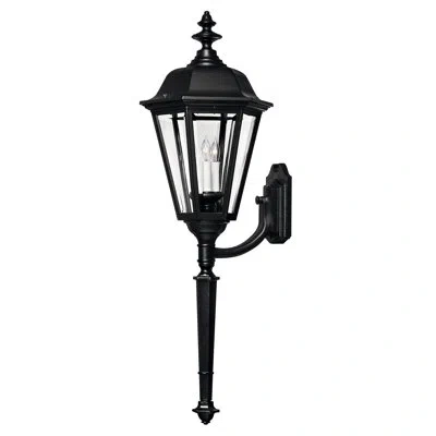 Hinkley Manor House Outdoor Wall Lantern In Matte Black
